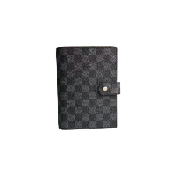 LOUIS VUITTON DAMIER GRAPHITE MEDIUM RING AGENDA COVER(14*18cm)