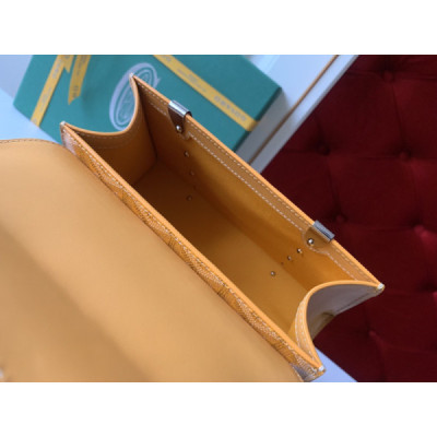 Goyard Coated Canvas and Leather Saigon Top Handle Bag-21CM