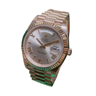 Rolex Day-Date 228235 AR Rose Gold Wrapped Rhodium Dial Replica