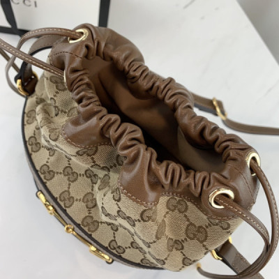 Gucci 1955 Horsebit Bucket Bag-22*25*12CM