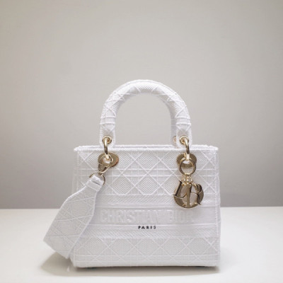 Lady Diro Handle Bag With Gold Hardware-24CM