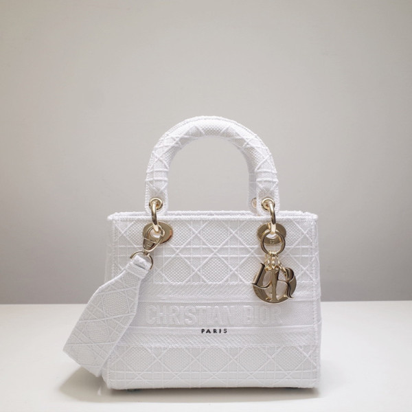 Lady Diro Handle Bag With Gold Hardware-24CM