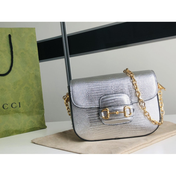 Gucci 1955 Horsebit Shoulder Bag-20.6*14.4*5.1CM