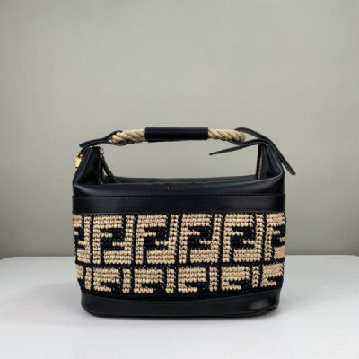 FendI Raffia Bag-35 x22 x18CM