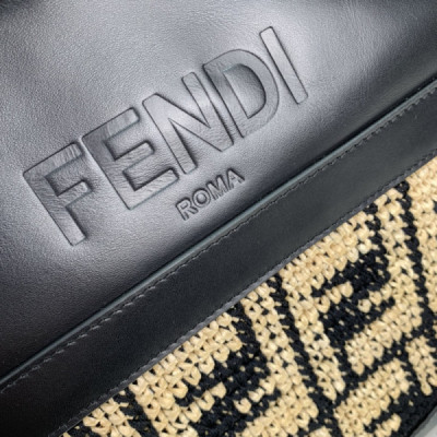 FendI Raffia Bag-35 x22 x18CM