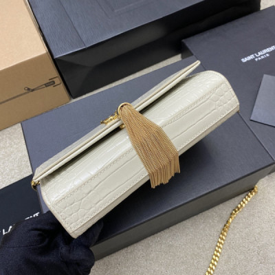 YSL Kate With Tassle In Crocodile-20×13.5×5.5cCM