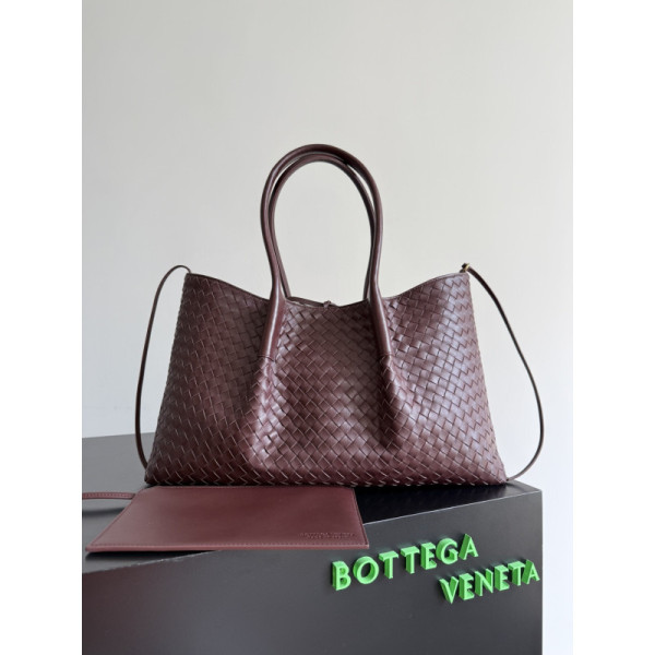 Bottega Veneta Burgundy Pinacoteca Reversible Tote -43*23*17.5CM