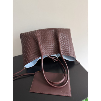 Bottega Veneta Burgundy Pinacoteca Reversible Tote -43*23*17.5CM