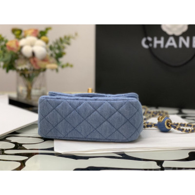 Ch@nel Flap Bag-13*18*7CM