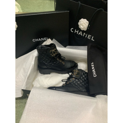 Ch@nel Boots 2021SS-Lambskin Leather