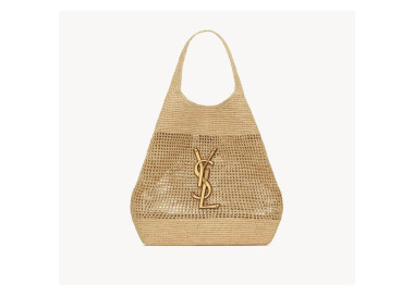 YSL icare in raffia