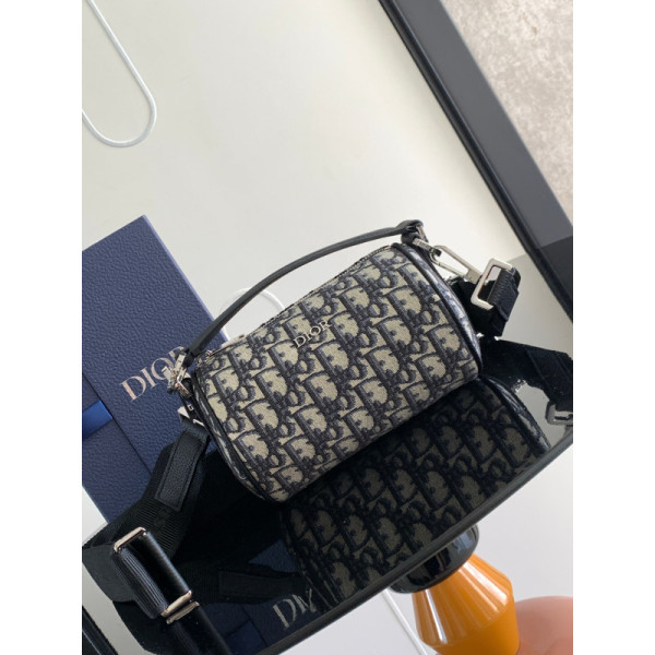 Diro Oblique Roller  Barrel Crossbody Bag-17*11.5*11.5CM