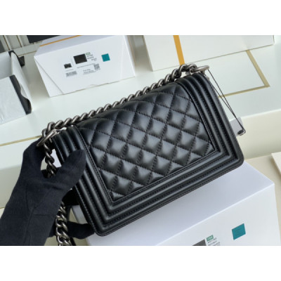 Ch@nel Boy Bag-Lambskin-20CM