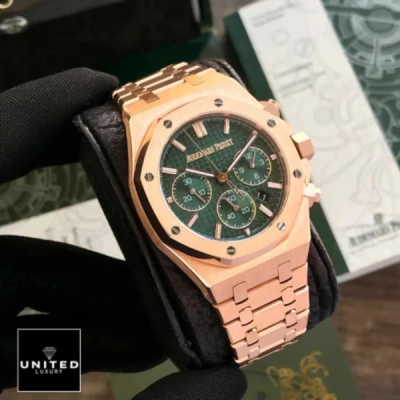 Audemars Piguet Royal Oak 26240OR.OO.1320OR.04 Rose Gold Green Dial