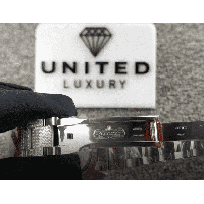 Rolex Datejust 116300 White Gold Diamond Arabic Dial Iced Out Replica