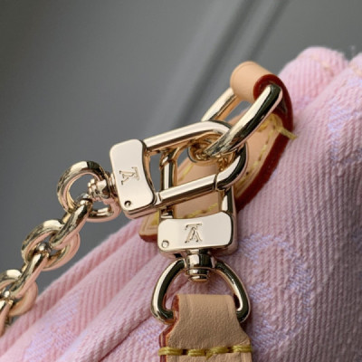 Louis Vuitton Liv Pochette Monogram Denim Bag -M14159-13.5 x 6.5 x 24.5CM