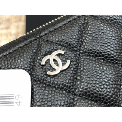 Ch@nel Wallet-Silver Hardware-19*10CM