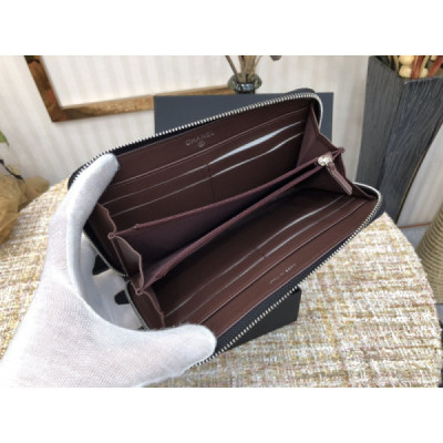 Ch@nel Wallet-Silver Hardware-19*10CM