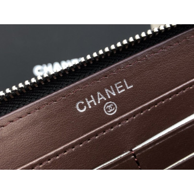 Ch@nel Wallet-Silver Hardware-19*10CM