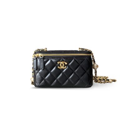 CH@NEL MASTER 24K PEARL CHAIN VANITY CASE 6979421 (17*10*8cm)