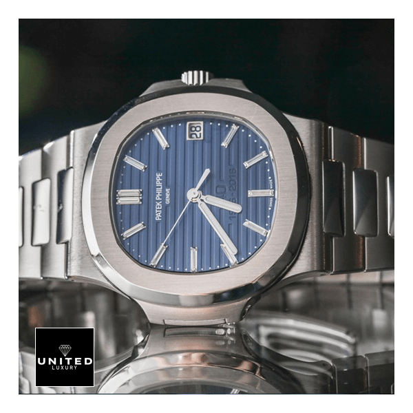 Patek Philippe Nautilus Platinum Blue Replica
