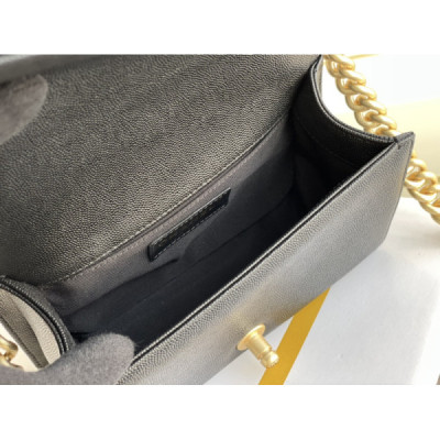 Ch@nel Boy Bag-Caviar-20CM