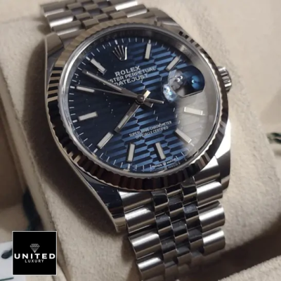 Rolex Datejust Steel Automatic 126234 Blue Dial Jubilee Replica