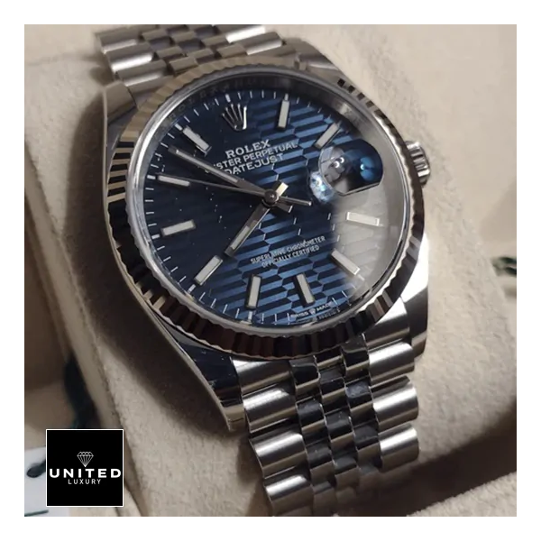 Rolex Datejust Steel Automatic 126234 Blue Dial Jubilee Replica