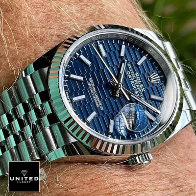 Rolex Datejust Steel Automatic 126234 Blue Dial Jubilee Replica