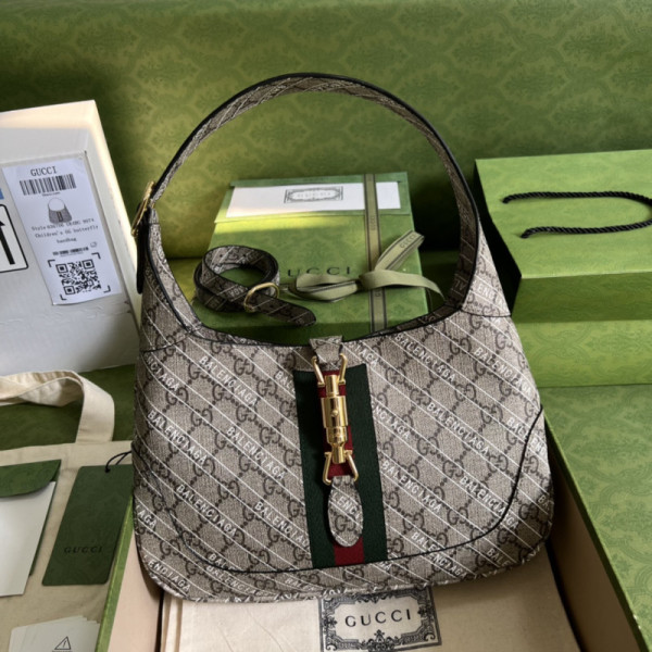 Gucci&Balenciaga Jackie 1961 Hobo Bag-28*19*4.5CM