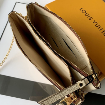 Louis Vuitton M80084 Pochette Double Zip Bag -20*12.5*3CM