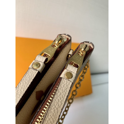 Louis Vuitton M80084 Pochette Double Zip Bag -20*12.5*3CM