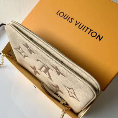 Louis Vuitton M80084 Pochette Double Zip Bag -20*12.5*3CM