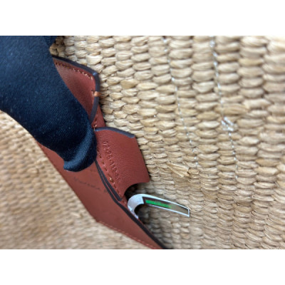 Chloé Horse Medal Basket In Natural Fibers-46*27*30CM