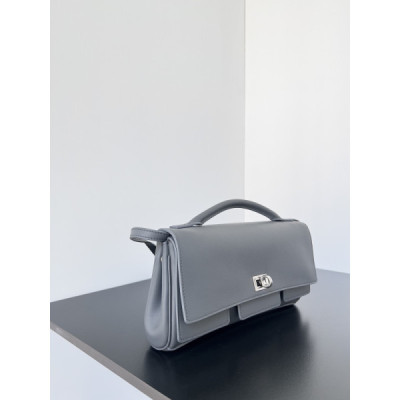 Balenciag Women’s Bel Air Small Clutch On Strap in Black-27*5*14CM