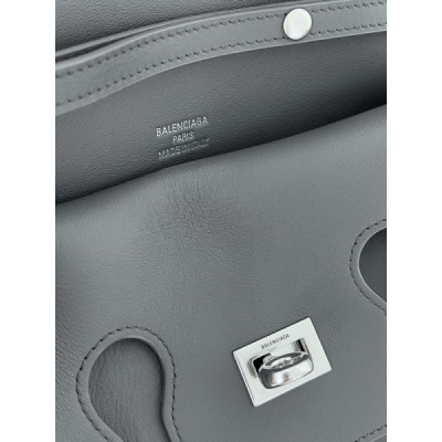 Balenciag Women’s Bel Air Small Clutch On Strap in Black-27*5*14CM