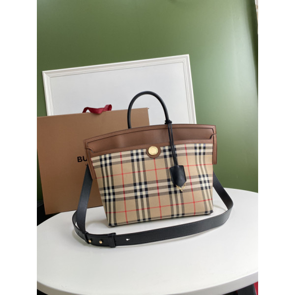Burberry Society Vintage Tote-28*36*29CM