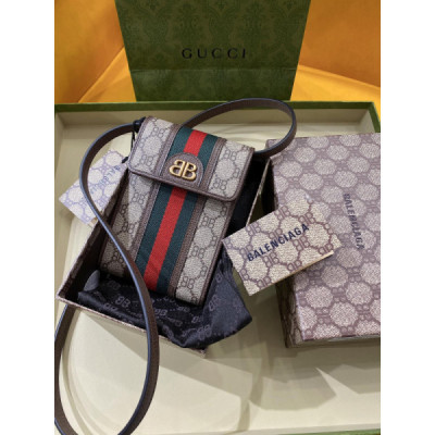 Gucci&Balenciaga Crossbody Bag-11.5x18x3.5CM