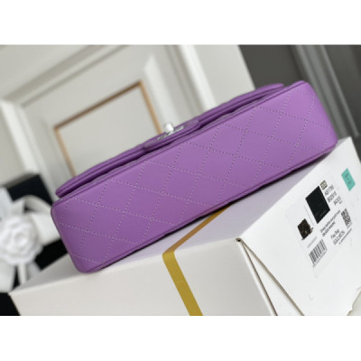 Ch@nel Flap Bag-Lambskin Leather-25CM