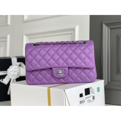 Ch@nel Flap Bag-Lambskin Leather-25CM