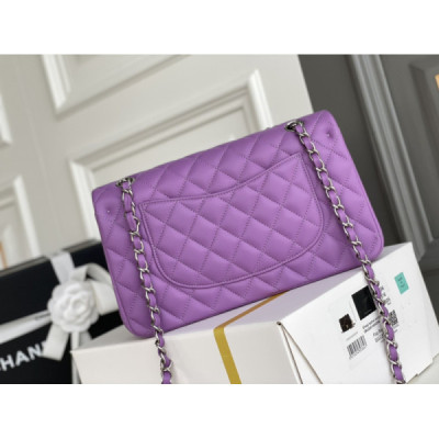 Ch@nel Flap Bag-Lambskin Leather-25CM