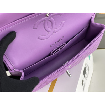 Ch@nel Flap Bag-Lambskin Leather-25CM