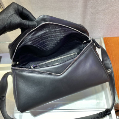 Prada Lambskin Shoulder Bag-1BC165-32*21*12CM
