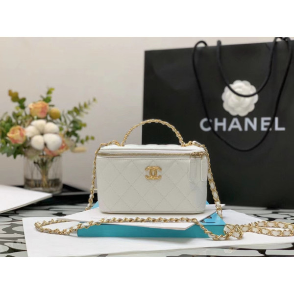 Ch@nel Cosmetic Bag-Caviar-18CM