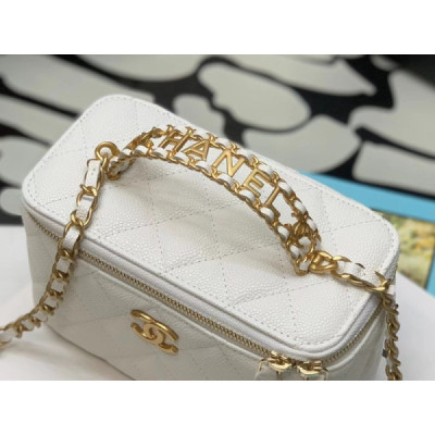 Ch@nel Cosmetic Bag-Caviar-18CM