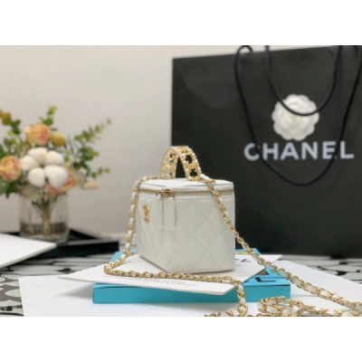 Ch@nel Cosmetic Bag-Caviar-18CM