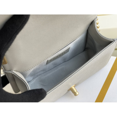 Ch@nel Boy Bag-Caviar-20CM