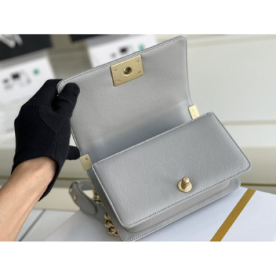 Ch@nel Boy Bag-Caviar-20CM