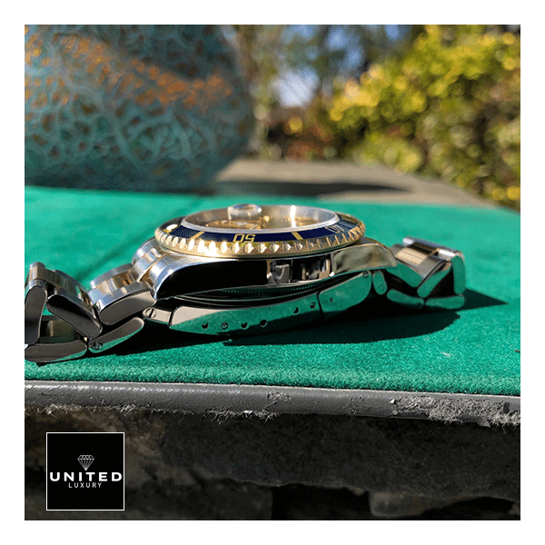 Rolex Submariner Serti Two Tone Stainless Steel Gold Diamond 16613 Replica