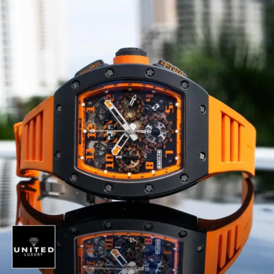 Richard Mille Titanium Orange Storm Replica